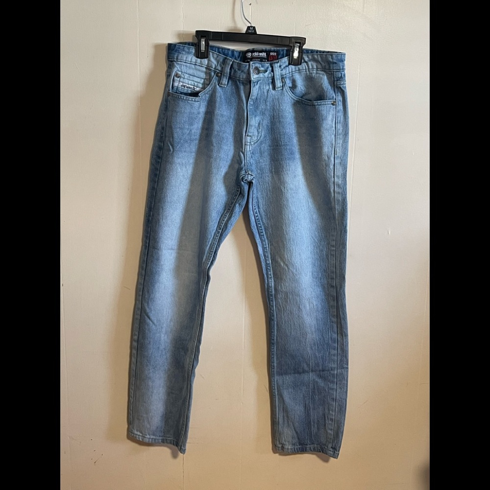 Ecko Unltd Athletic Jeans Men’s Size 34 X 30 Straight Leg Light Wash
